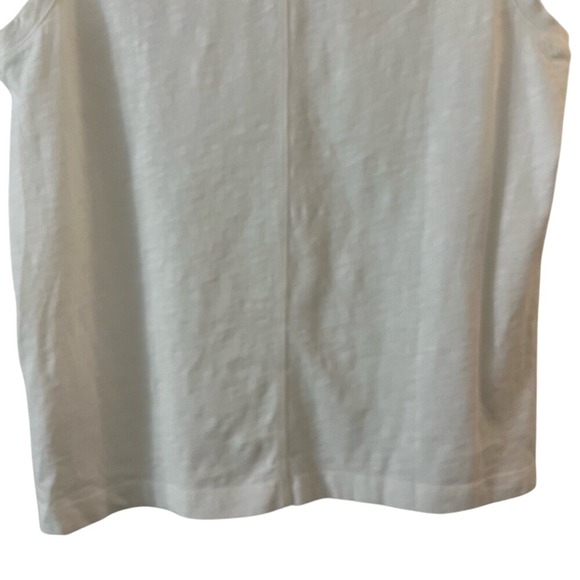 J Crew Shirt Womens White Girlfriend pocket tank top medium CJ049 NWT - Picture 14 of 14